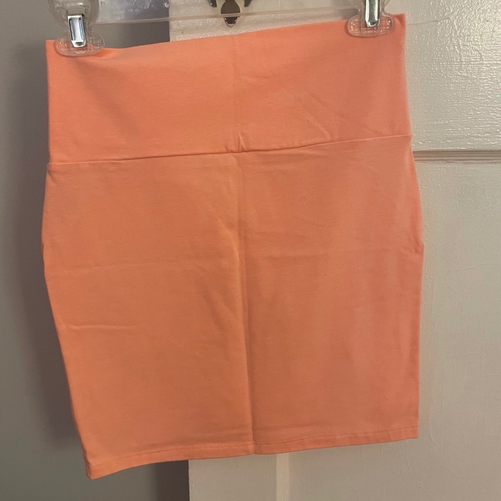 Charlotte Russe Peach Pencil Skirt